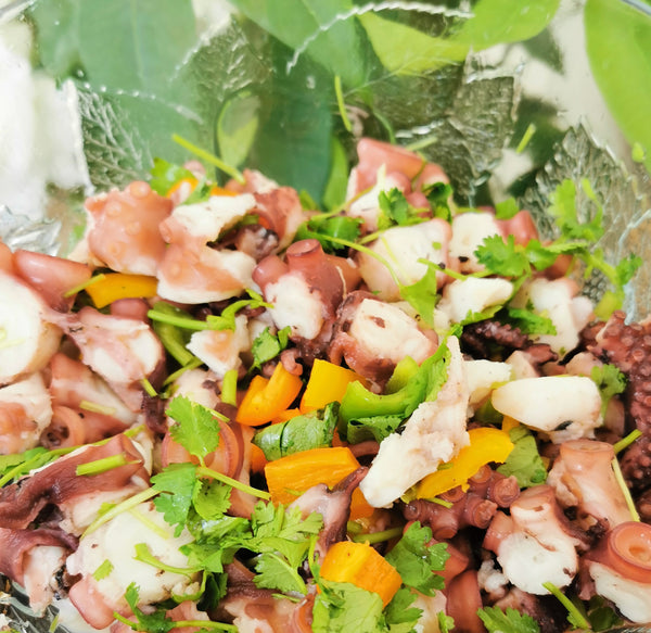 Octopus recipe 新西兰南岛章鱼，营养美味沙拉，大人孩子都爱吃！